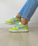 Dunk Low Verde/branco/azul - Lançamento