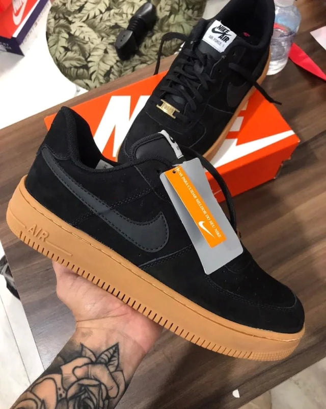 Air Force 1 Preto marrom Lancamento