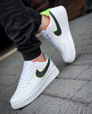 Air Force 1 Branco/preto/verde - Edição Limitada - Lançamento