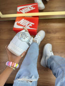 AF1 Luxo Infantil Branco/prata - Lançamento