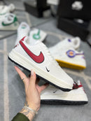 AF1 NBA Branco/vermelho + Saquinho personalizado + 2 Pares de cadarços - Lançamento