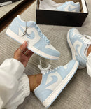 AJ1 Low Aqua/branco - Lançamento