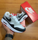 Air Max 1 Branco/vermelho - Lançamento