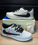 AJ1 Low Travis Scott Branco/preto - Lançamento
