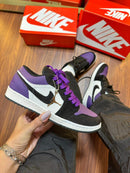 AJ1 Low Roxo/branco/preto - Lançamento