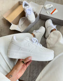 Air Force 1 Cadarço Trançado Branco - Lançamento