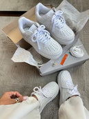 Air Force 1 Cadarço Trançado Branco - Lançamento