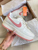Air Force 1 Luxo Branco/Rosa - Lançamento