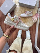 Air Force 1 Bege/Rosa - Lançamento