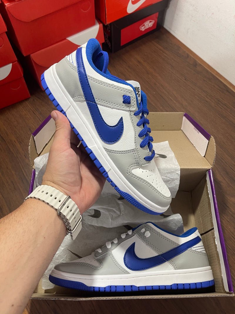 Dunk Low Branco/azul - Lançamento