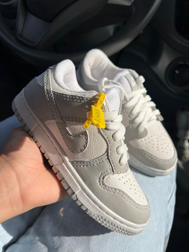 Dunk Low Cinza Infantil - Lançamento