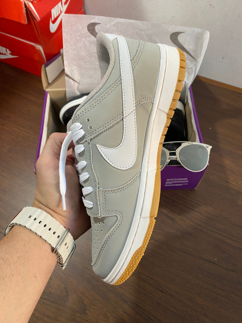 Dunk Low Cinza/branco - Lançamento