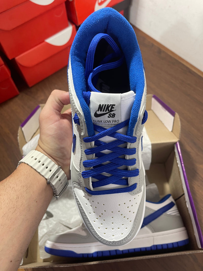 Dunk Low Branco/azul - Lançamento