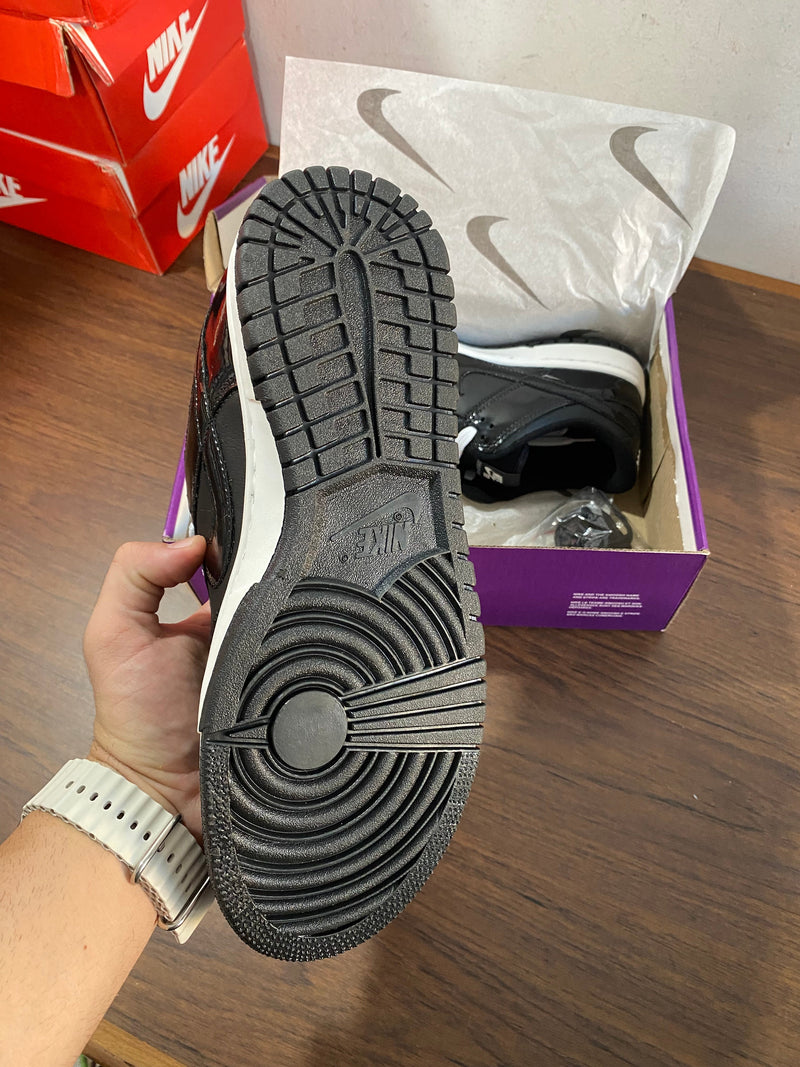 Dunk Low Preto Brilhante - Lançamento