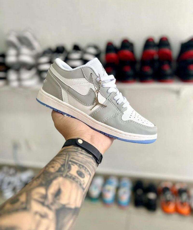 AJ1 Low Grey/White - Lançamento