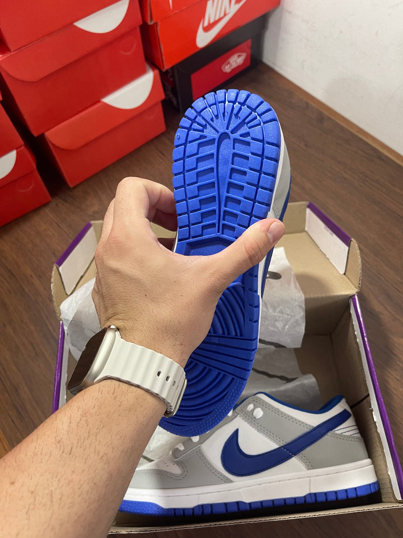 Dunk Low Branco/azul - Lançamento