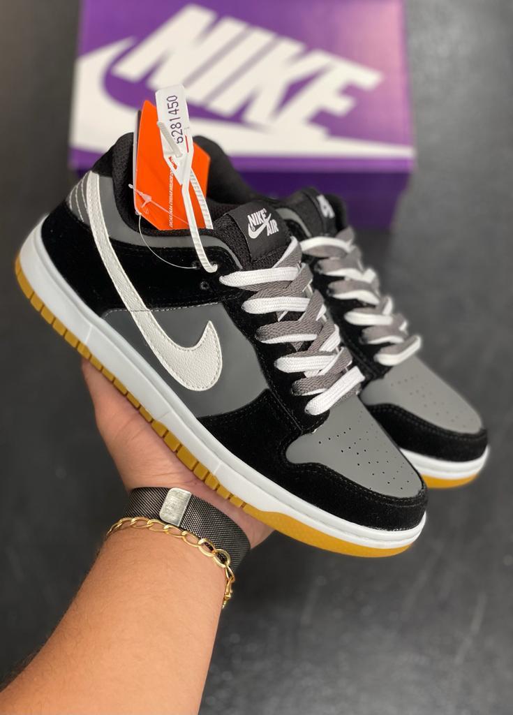 Dunk Low Preto/branco/marrom - Lançamento