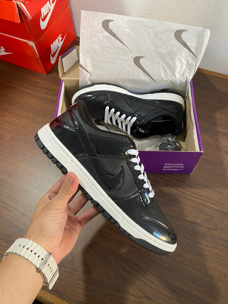 Dunk Low Preto Brilhante - Lançamento