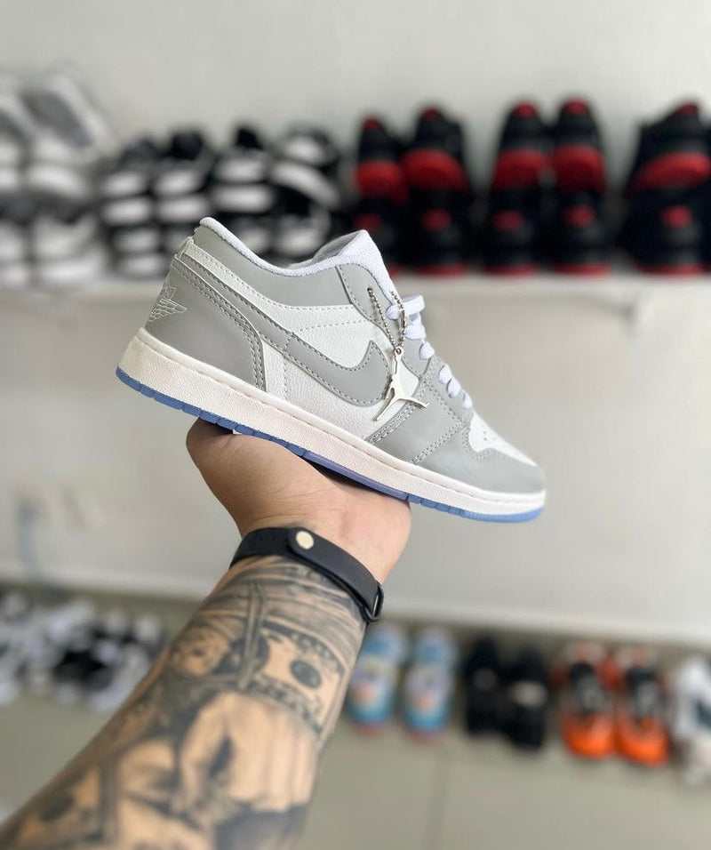 AJ1 Low Grey/White - Lançamento