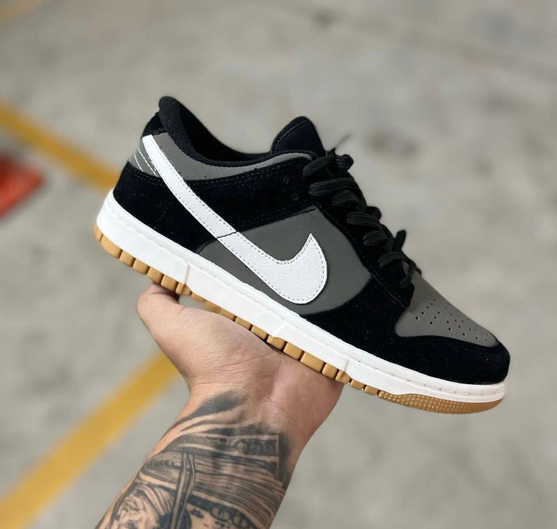 Dunk Low Preto/branco/marrom - Lançamento