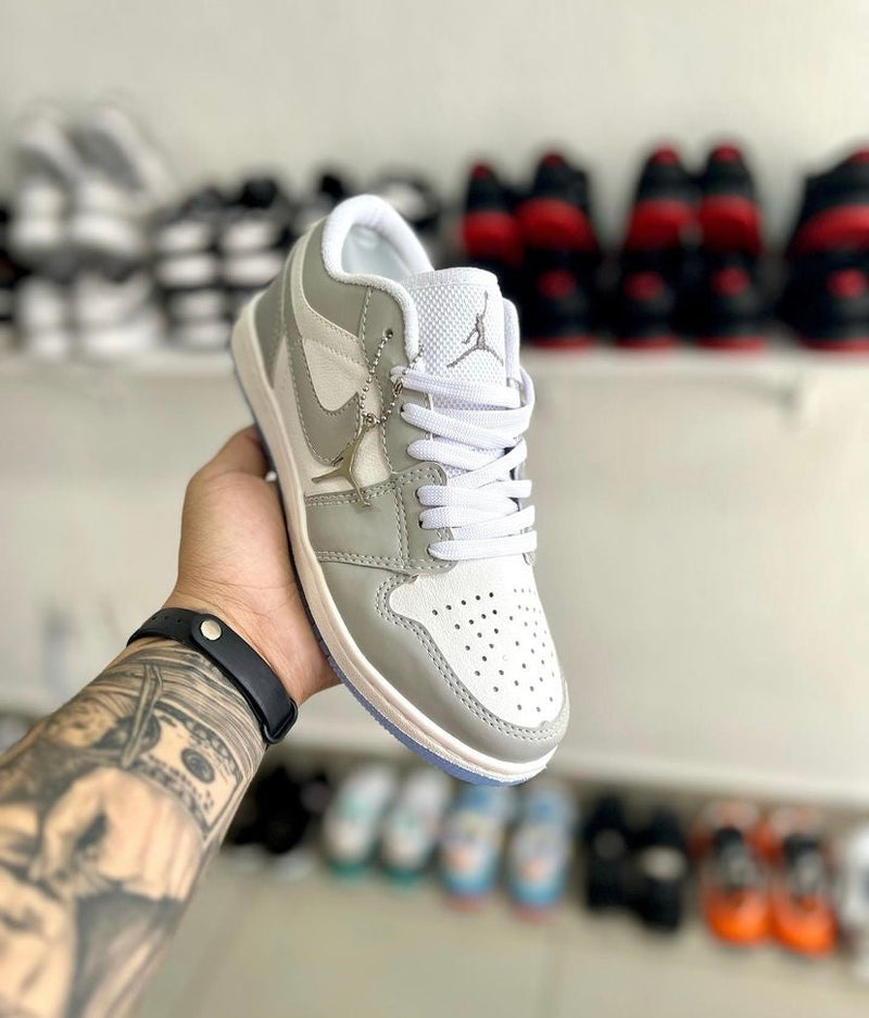 AJ1 Low Grey/White - Lançamento