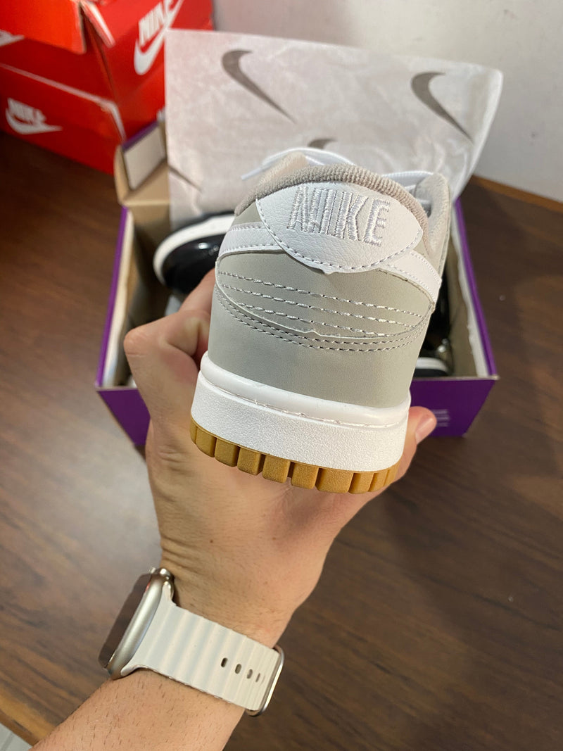 Dunk Low Cinza/branco - Lançamento
