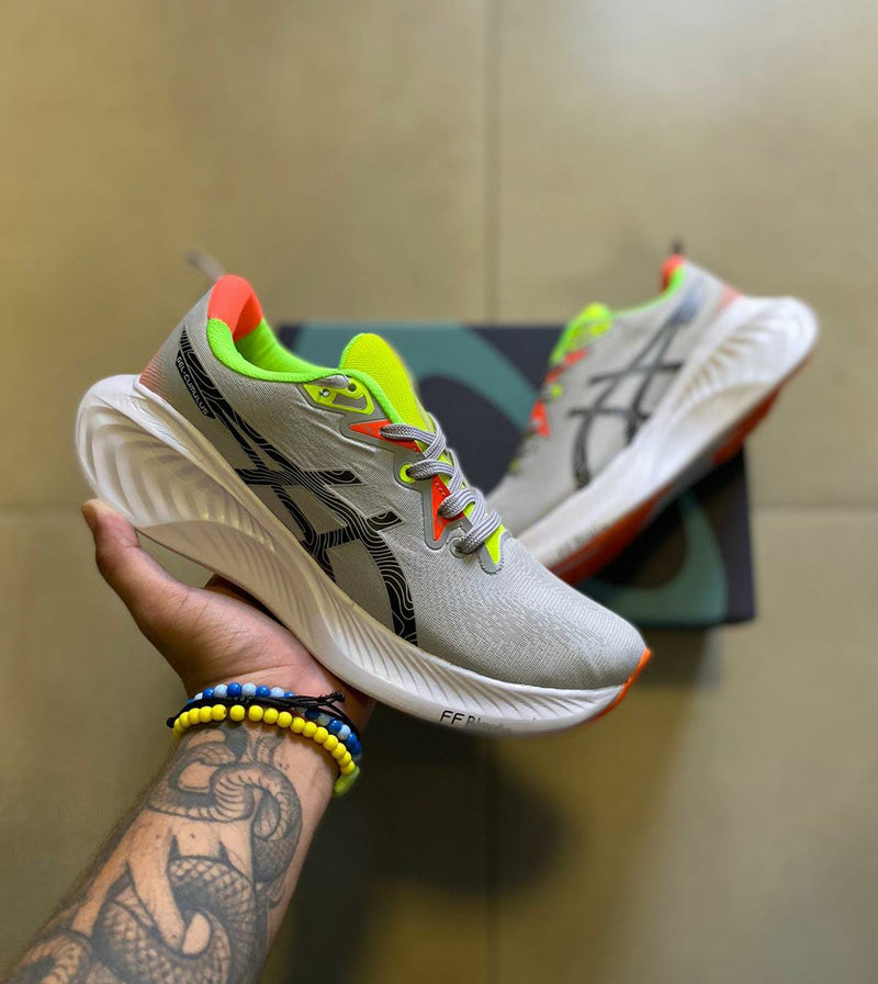 Asics Cumulus 25 Cinza/verde - Lançamento - Full Confort