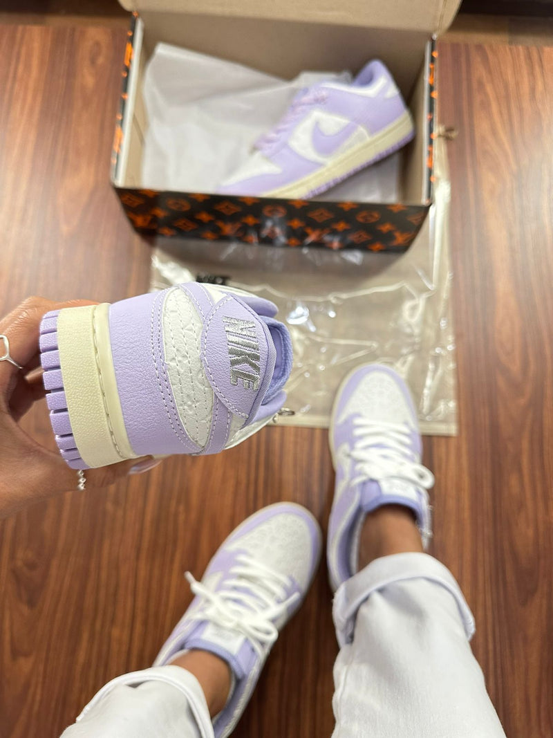 Dunk Low LV Roxo + Saquinho personalizado + 2 Cadarços em cores diferentes - Lançamento