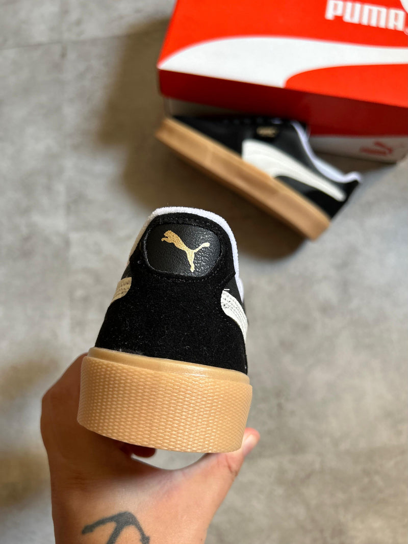 Puma Palermo Preto/branco/caramelo - Lançamento