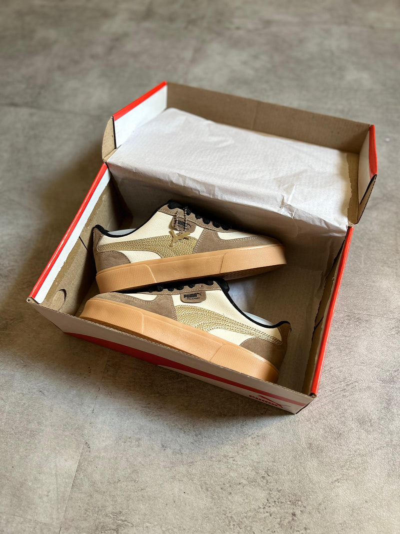 Puma Palermo Marrom/branco/caramelo - Lançamento