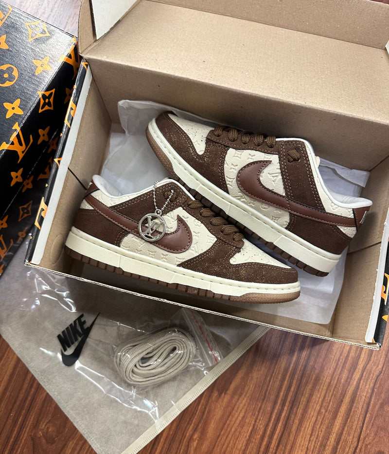 Dunk Low LV Marrom + Saquinho personalizado - Lançamento