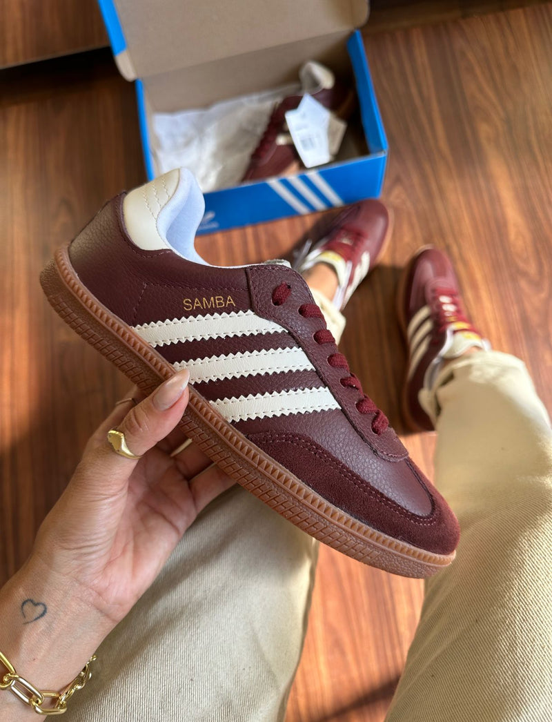 Adidas Samba Bordô - Lançamento
