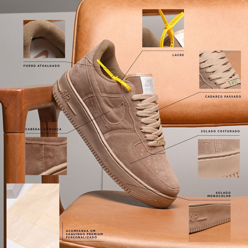 AF1 Monocolor Marrom - Lançamento