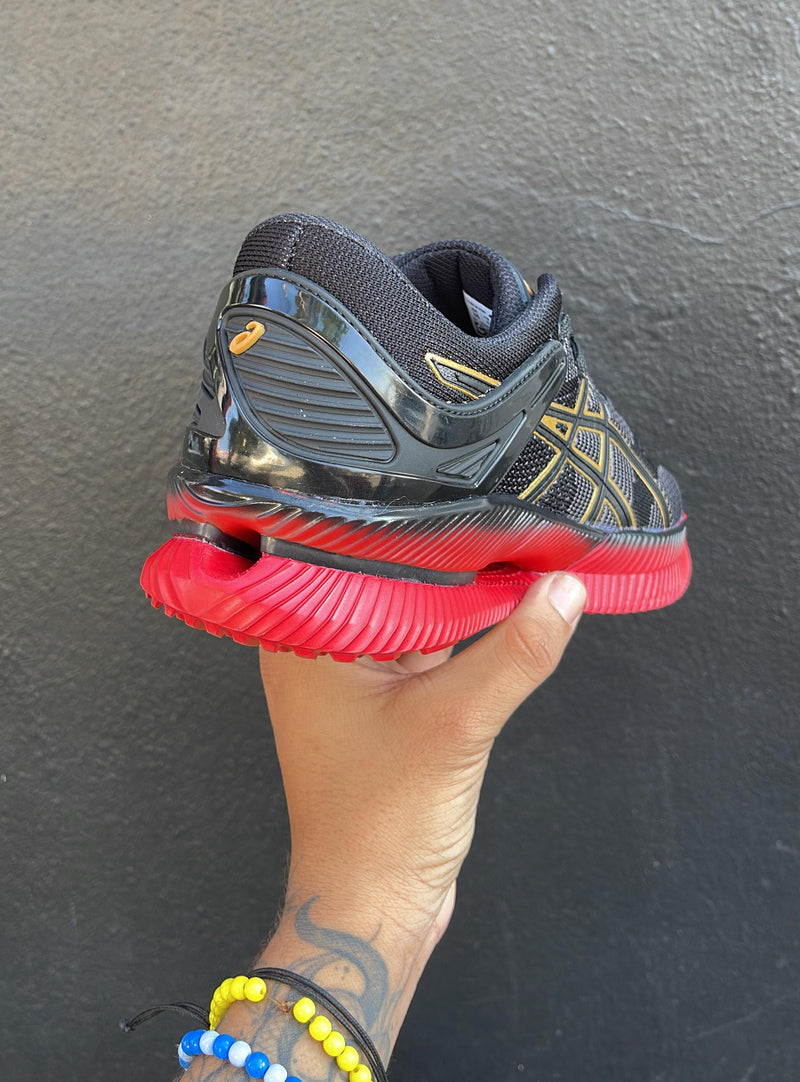 Asics Meta Ride Preto/vermelho - Lançamento