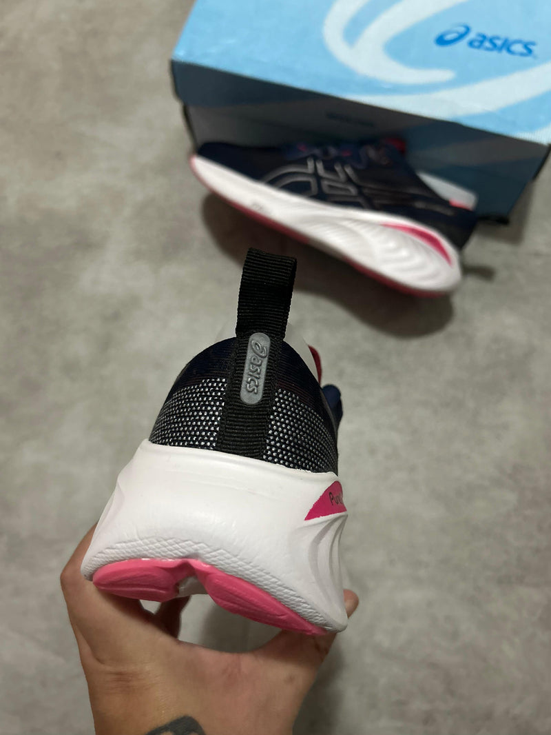 Asics Cumulus 25 Marinho/rosa - Lançamento - Full Confort