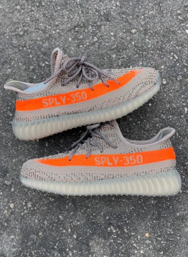 Adidas Yeezy 350 Cinza/laranja Importado - Lançamento