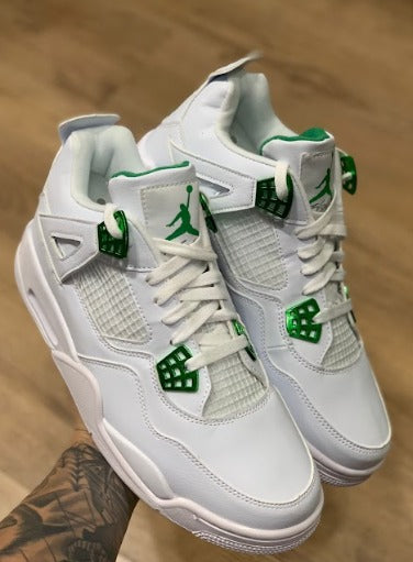 Jordan 4 Branco/verde Importado - Lançamento