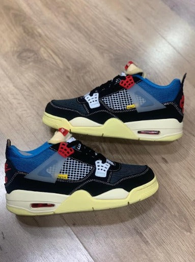 Jordan 4 Preto/branco/azul/vermelho/creme Importado - Lançamento
