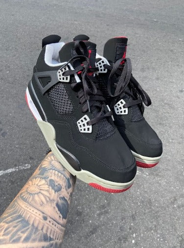 Jordan 4 Preto/vermelho/cinza Importado - Lançamento