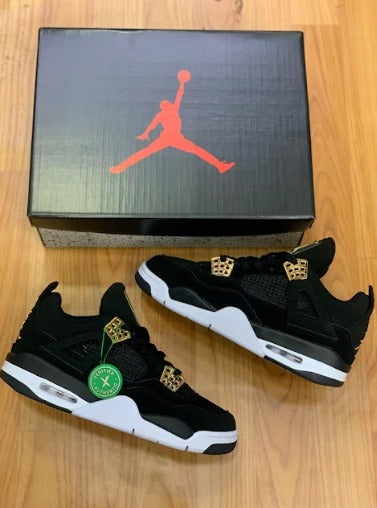 Jordan 4 Preto/dourado Importado - Lançamento