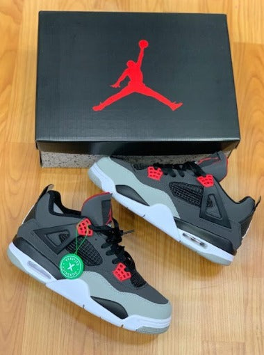 Jordan 4 Cinza/preto/vermelho/branco Importado - Lançamento