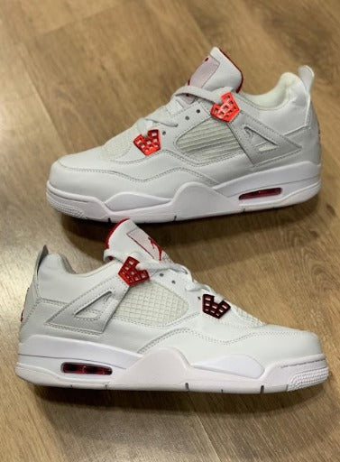 Jordan 4 Branco/vermelho Importado - Lançamento