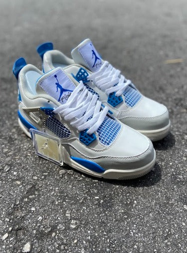 Jordan 4 Branco/azul Importado - Lançamento