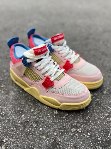 Jordan 4 Rosa/vermelho/azul Importado - Lançamento