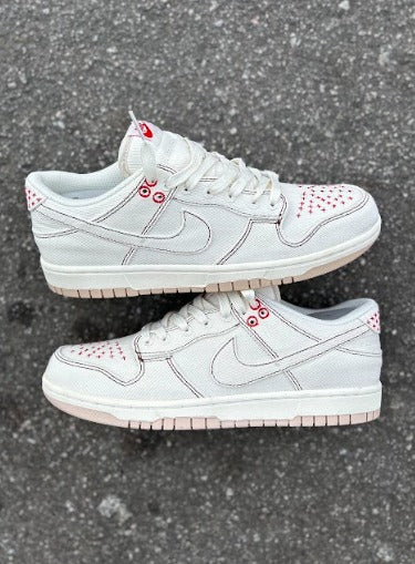 Dunk Low Branco/vermelho Importado - Lançamento