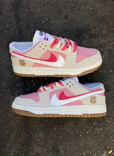 Dunk Low Rosa/creme Importado - Lançamento