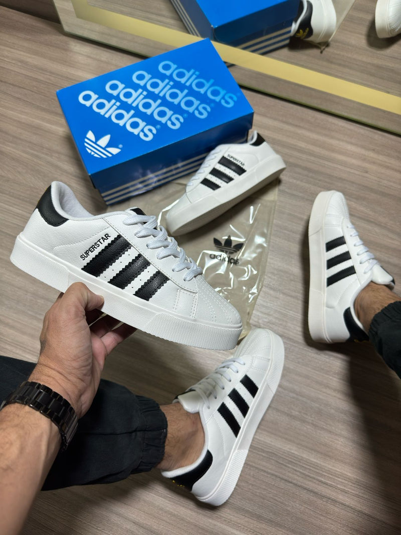 Adidas Super Star Branco/preto - Lançamento