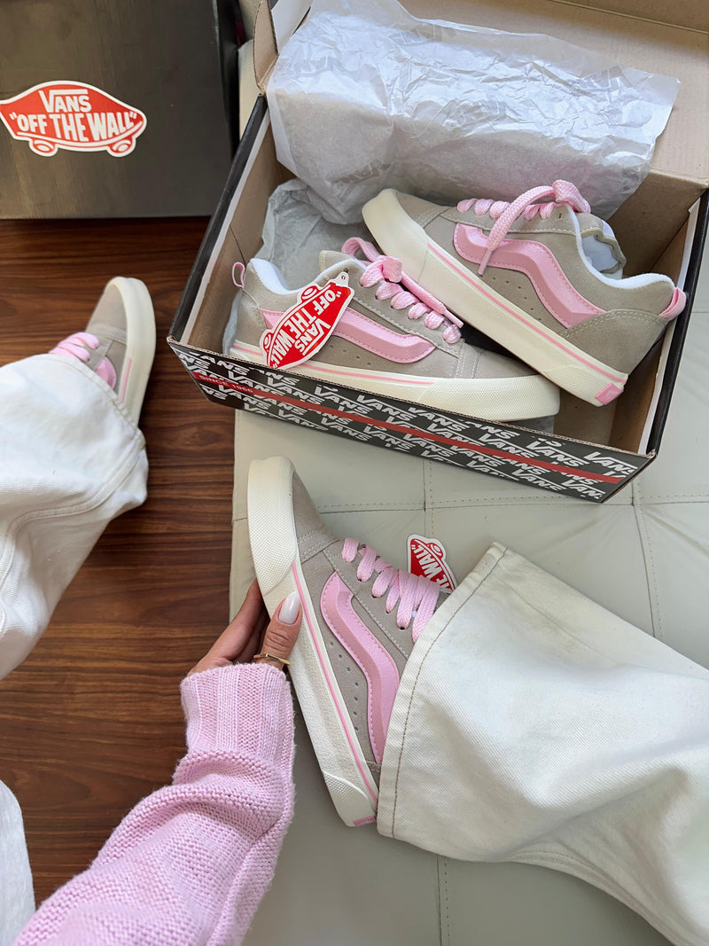 Vans Knu Cinza/Rosa - Lançamento